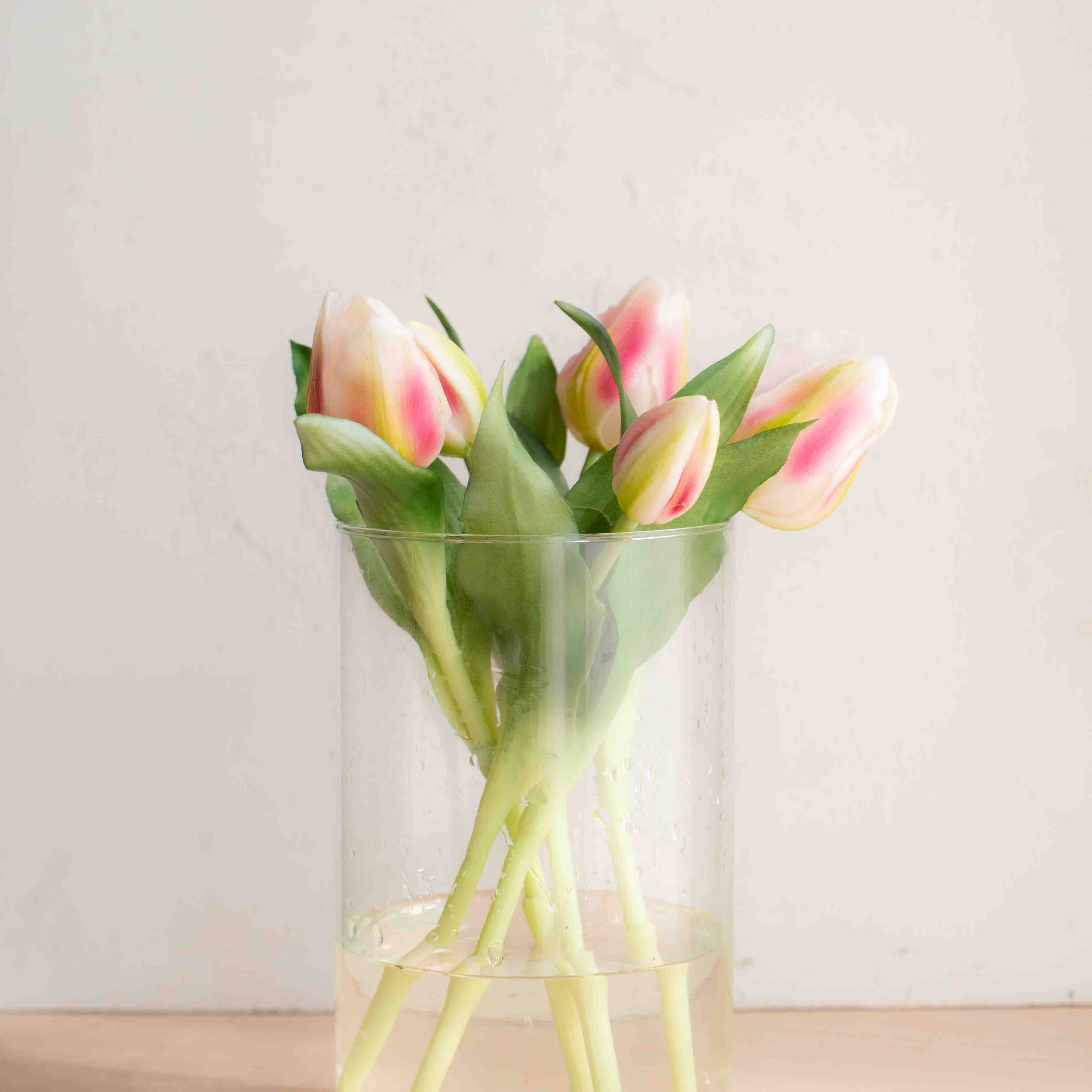 bellissimi tulipani real touch, estremamente realistici colore screziato